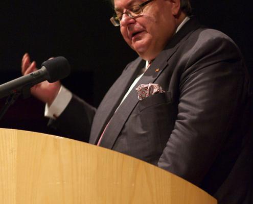 The chairman of the Federal Association of German Musical Instrument Manufacturers Gerhard A. Meinl