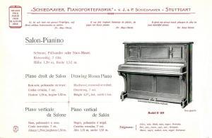 Schiedmayer Pianofortefabrik - Broschüre 175 Jahre